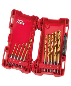 Набір свердел по металу Milwaukee RedHEX HSS-G TiN (10 шт) - якість!, фото  | SNABZHENIE.com.ua