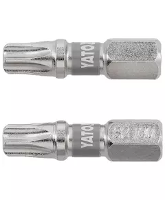 Насадка викруткова YATO; "TORX" T30 х 25 мм. шпиндель 6-гран- 1/4", покрита нікелем, 2 шт.[10], фото  | SNABZHENIE.com.ua
