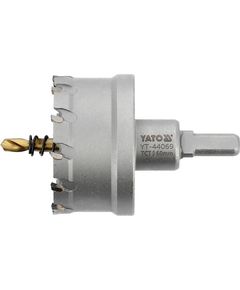 Сверло коронка по металлу TCT YATO 60x103 мм, толщина до 25 мм, 3/8, фото  | SNABZHENIE.com.ua