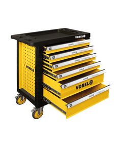 Шкаф VOREL на 4 колесах с 6 ящиками 901x770x458 мм, 58539, фото  | SNABZHENIE.com.ua