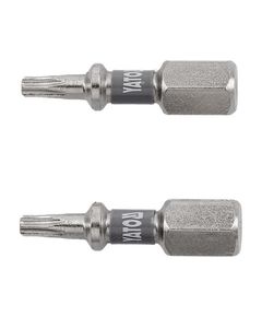 Насадка YATO TORX T10, 25мм, 6-гран, никелированная, 2шт., фото  | SNABZHENIE.com.ua