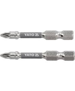 Насадка викруткова YATO PZ1 50мм, 6-гран 1/4, никель, 2шт. YT-78023, фото  | SNABZHENIE.com.ua
