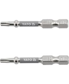 Насадка торцева YATO TORX T15, 50 мм, 2 шт, нікельована, фото  | SNABZHENIE.com.ua