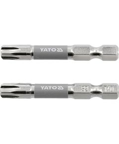 Насадка YATO TORX T40 х 50 мм, 6-гран 1/4, 2 шт, никель, фото  | SNABZHENIE.com.ua