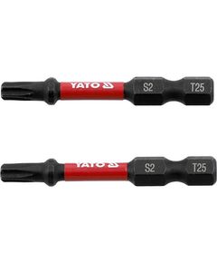 Насадка ударна YATO TORX T25 х 50 мм, 6-грань 1/4, 2 шт., фото  | SNABZHENIE.com.ua
