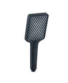 Лейка для душа Qtap Rucni 140x95 мм прямоугольная черная матовая, фото  | SNABZHENIE.com.ua