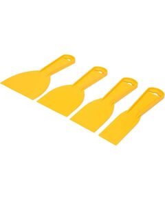 Пластиковые шпатели VOREL, рабочая ширина 40, 60, 80, 100 мм, комплект 4 шт., фото  | SNABZHENIE.com.ua