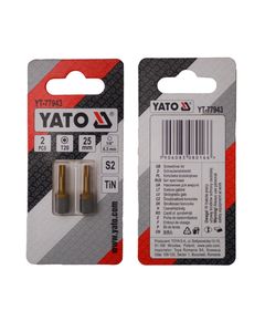 Насадка YATO TORX T20 х 25 мм, HEX 1/4, титановое покрытие, 2 шт., фото  | SNABZHENIE.com.ua