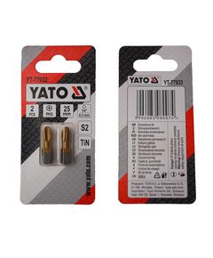 Насадка YATO PH3 25 мм HEX 1/4, титановое покрытие, 2 шт., фото  | SNABZHENIE.com.ua