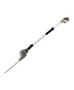 Кущоріз акумуляторний на телескопічному тримачі 237-297 см STHOR Li-Ion 20В, ніж l= 36 см, до гілок Ø≤ 14 мм (БЕЗ АКУМУЛЯТОРА), фото  | SNABZHENIE.com.ua