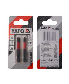 Насадка YATO PZ3, 50 мм, HEX 1/4, хром-молибден, 2 шт., фото  | SNABZHENIE.com.ua