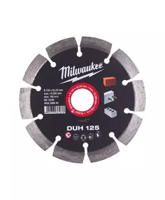 Алмазный диск DUH 125 для твердого бетона, бетонных блоков и камня MILWAUKEE, фото  | SNABZHENIE.com.ua