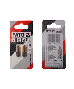 Насадка YATO PH2 25 мм, титан, HEX 1/4, 2 шт., фото  | SNABZHENIE.com.ua
