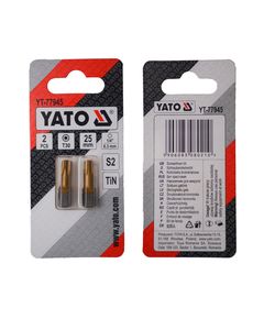 Насадка YATO TORX T30x25мм, HEX 1/4, титановое покрытие, 2 шт., фото  | SNABZHENIE.com.ua