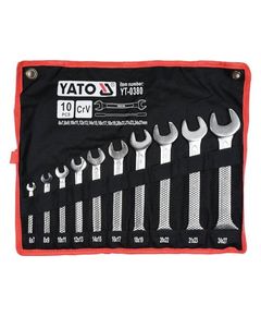 Набор ключей ружковых YATO CrV, 6х7-24х27 мм, 10 шт., фото  | SNABZHENIE.com.ua