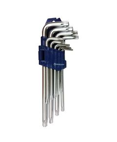 Ключі TORX Г-образні довгі з отвором 9 ед. СТАНДАРТ TKS0902, фото  | SNABZHENIE.com.ua