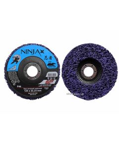 Круг зачистной жесткий NINJA Т27, 125х22 мм, P46 (5/100 шт.) 65V700, фото  | SNABZHENIE.com.ua