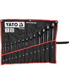 Ключи рижково-накидные YATO 90° М=10-32 мм, Cr-V, 14 шт, YT-01865, фото  | SNABZHENIE.com.ua
