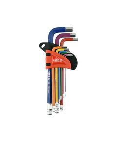 Шестигранные ключи с шариком YATO M1.5-10 мм, HRC 58-62, S2 [10/50], фото  | SNABZHENIE.com.ua
