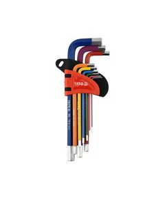 Шестигранные ключи YATO M1.5-10 мм, Г-образные, 2-сторонние, фото  | SNABZHENIE.com.ua