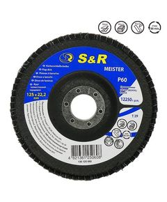 Круг зачистной лепестковый S&R Meister 125x22.2, Z60, фото  | SNABZHENIE.com.ua