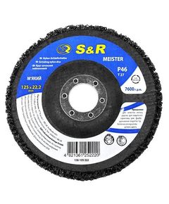 Зачистний круг нейлоновий S&R 125x22.2 P46, м'який, для шліфування, фото  | SNABZHENIE.com.ua