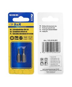 Бита S&R PH2 75 мм, 2 шт., фото  | SNABZHENIE.com.ua