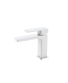 Змішувач для раковини Qtap Gemini QTGEM270CRW45675 Хром/Білий, фото  | SNABZHENIE.com.ua