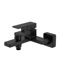 Змішувач для ванни Qtap Gemini з душовим гарнітуром Black Matt, фото  | SNABZHENIE.com.ua