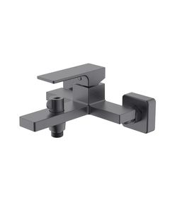 Смеситель для ванны Qtap Gemini с душевым гарнитуром Gunmetal Black, фото  | SNABZHENIE.com.ua
