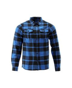 Фланелевая сорочка синего и черного цвета YATO, 3XL, 100% хлопок, 84 см х 65 см, фото  | SNABZHENIE.com.ua