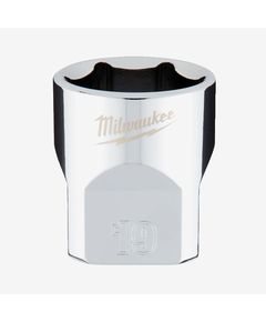 Головка хромованная метрическая 3/8 MILWAUKEE, 19мм, фото  | SNABZHENIE.com.ua