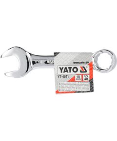 Ключ ріжково-накидний YATO: CrV, М= 18 мм, L= 127 мм [10/60/120], фото  | SNABZHENIE.com.ua