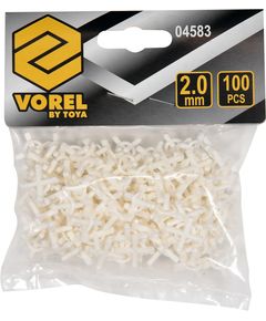 Хрестики дистанційні багаторазові для плитки VOREL: тип U, 2 мм. 100 (Уп/Шт.), фото  | SNABZHENIE.com.ua
