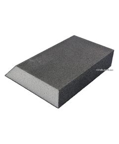 Губка шліфувальна трапецевидна VOREL : Р180, 125х 90х65 мм, h= 25 мм 4-стороння, фото  | SNABZHENIE.com.ua