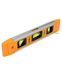 Уровень TORPEDO VOREL: 3 капсулы, пластиково-алюминиевый корпус, магнит, L= 230 мм, фото  | SNABZHENIE.com.ua