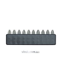 Насадка викруткова VOREL: PZ2 x 25 мм. CrV. 10 (Шт/Уп.), фото  | SNABZHENIE.com.ua