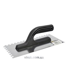 Терка гладилка VOREL : 270x125 мм, зуб 8х8 мм, Нержавеющая, зубчатая (DW), фото  | SNABZHENIE.com.ua