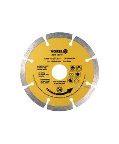 Алмазный сегментный отрезной диск VOREL : SEGMENT &Oslash;= 115 мм [20/200], фото  | SNABZHENIE.com.ua