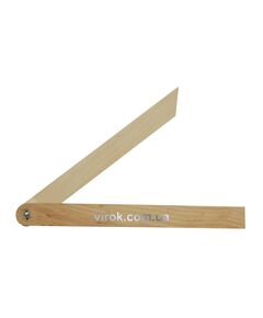 Регулюючий кутомір VOREL : L= 400 мм, дерев'яний, фото  | SNABZHENIE.com.ua