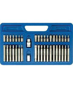 Набор бит VOREL: квадрат 1/2, 3/8, HEX TORX SPLINE. CrV [пластм Бокс]. 40 шт., фото  | SNABZHENIE.com.ua