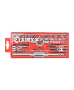 Набор плашек и метчиков M3-M12, 20 шт. INTERTOOL SD-8020, фото  | SNABZHENIE.com.ua