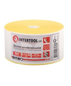 Шлифовальная шкурка К60, 115 мм x 50 м INTERTOOL BT-0816, фото  | SNABZHENIE.com.ua