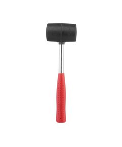 Киянка резинова 340 г, 55 мм, чорна, з металевою ручкою INTERTOOL, фото  | SNABZHENIE.com.ua