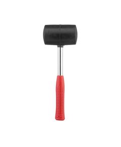 Киянка резинова INTERTOOL HT-0232, 680 г, 80 мм, чорна, металева ручка, фото  | SNABZHENIE.com.ua