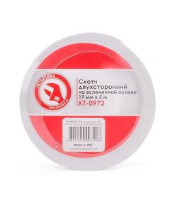 Двухсторонний скотч 19 мм*5 м на вспененной основе INTERTOOL KT-0972, фото  | SNABZHENIE.com.ua