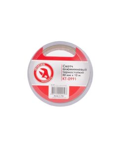 Термостойкий алюминиевый скотч INTERTOOL KT-0991, 50 мм x 10 м, фото  | SNABZHENIE.com.ua