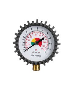 Манометр 63 мм для пистолета подкачки 1/4 INTERTOOL PT-0502 с резиной, фото  | SNABZHENIE.com.ua
