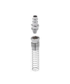 Переходник 8x12 мм с пружиной для быстросъёмного соединения INTERTOOL, фото  | SNABZHENIE.com.ua
