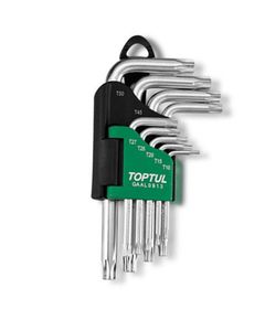 Набор ключей TORX Г-обр. TOPTUL T10-T50 9 ед. GAAL0913, фото  | SNABZHENIE.com.ua